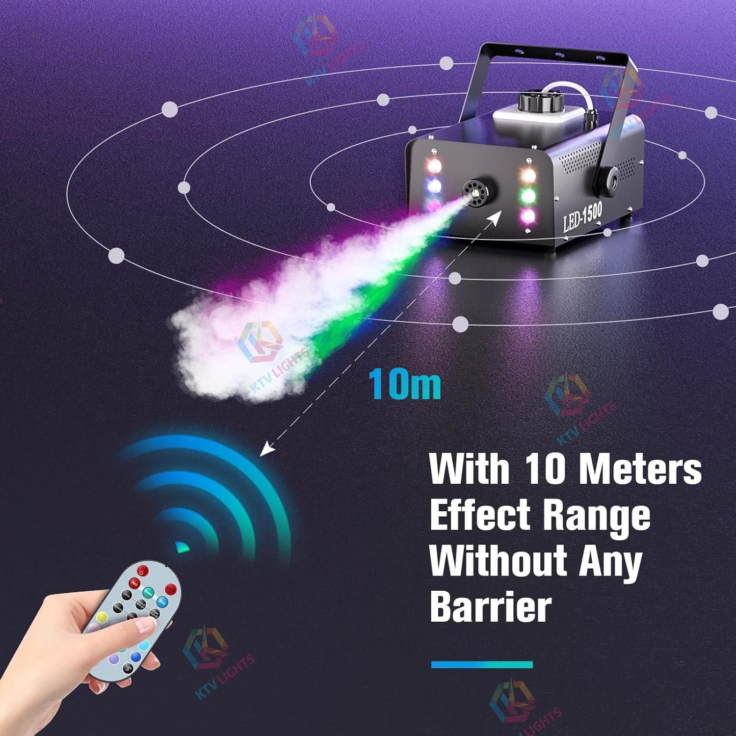 1500W Upgraded RGB 6LED Fog Machine - Y13