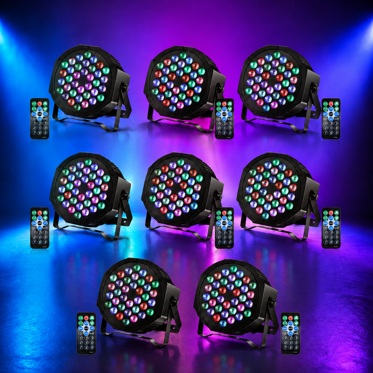 KTVLIGHTS 72W RGB Rechargeable LED PAR Light-P10