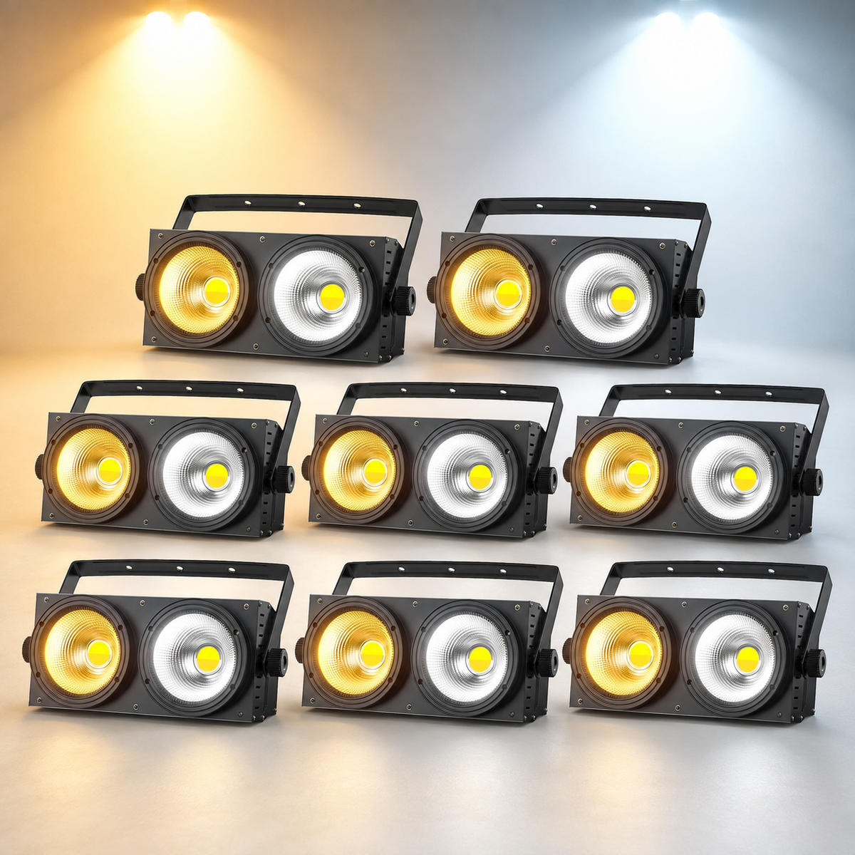 KTVLIGHTS 200W COB DMX Voice-Activated LED PAR Light-P67