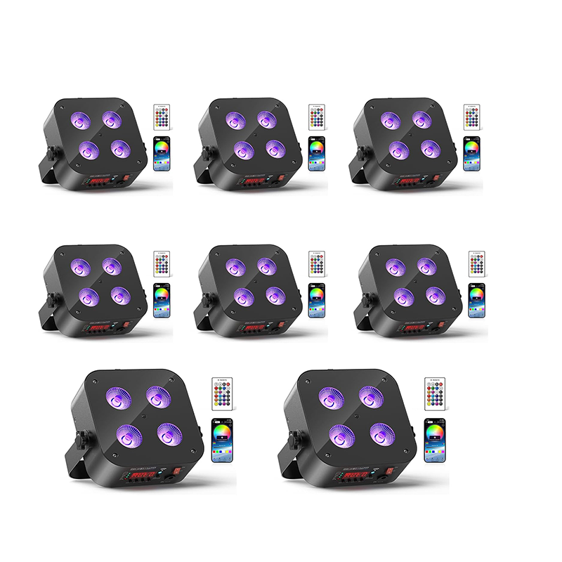 72W RGBWA UV APP Rechargeable PAR Lamp - P13