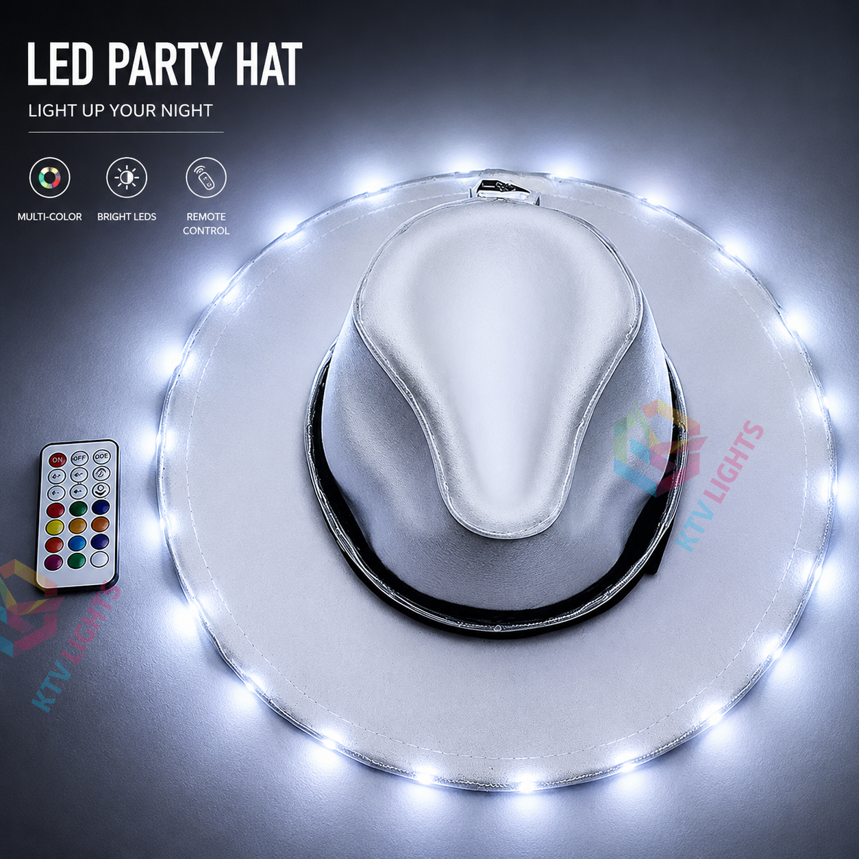 Full-Color Cool LED Hat for Party-M6