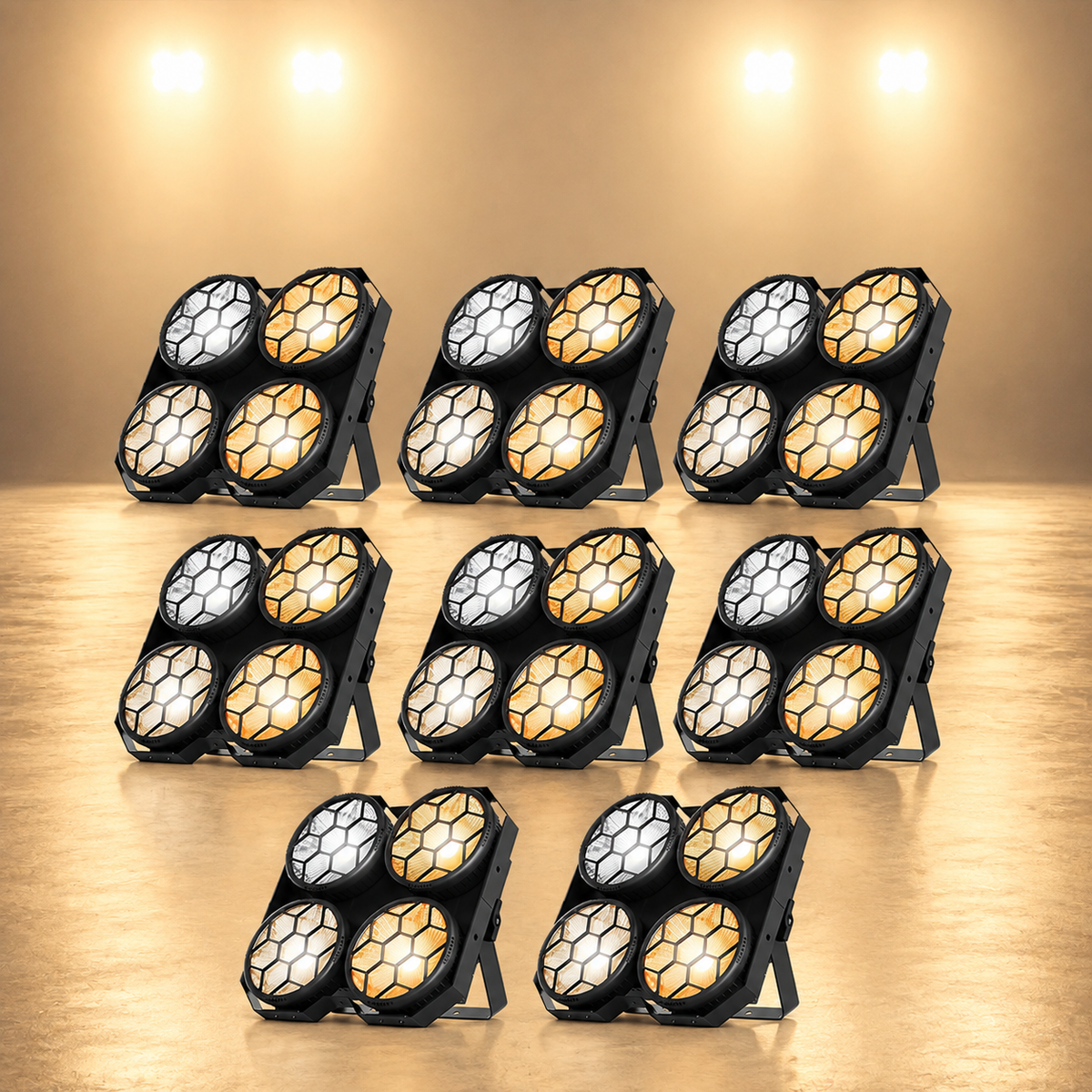 KTVLIGHTS 4x100W COB 4-Eye LED Stage Blinder Light-P41