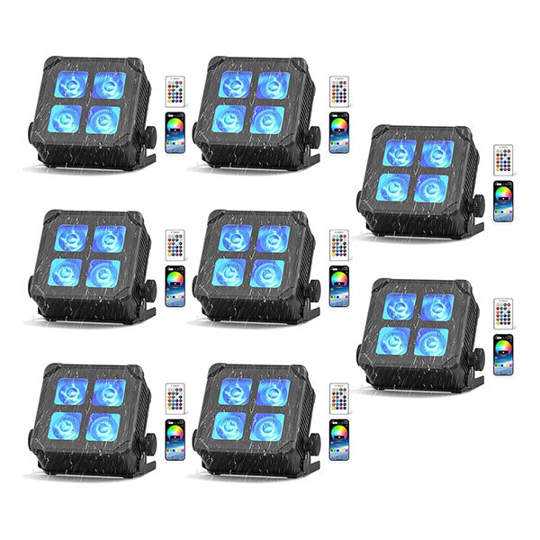 IP65 waterproof battery led 4x15w RGBW par light-P15