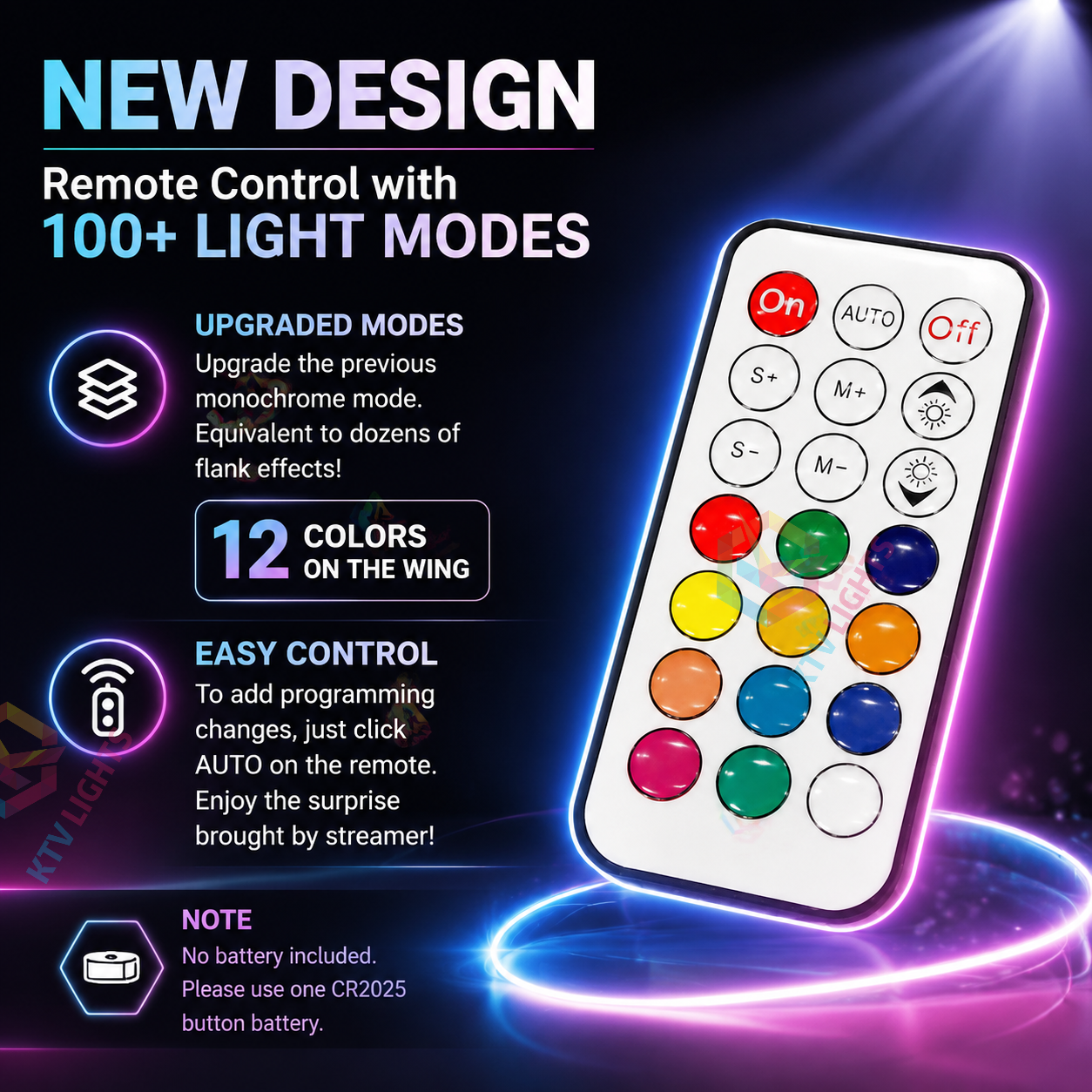 KTVLIGHTS Rainbow LED Wings for Dance Shows & Performances-M56