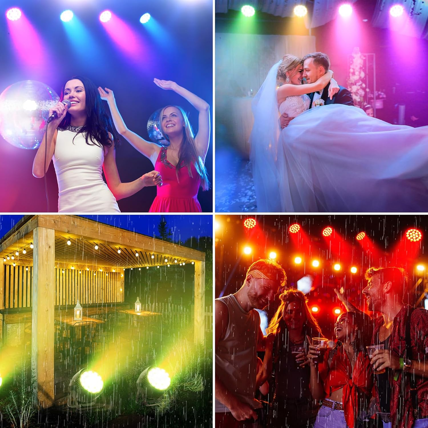 200W RGBW LED DMX IP65 Waterproof Par Light - P60