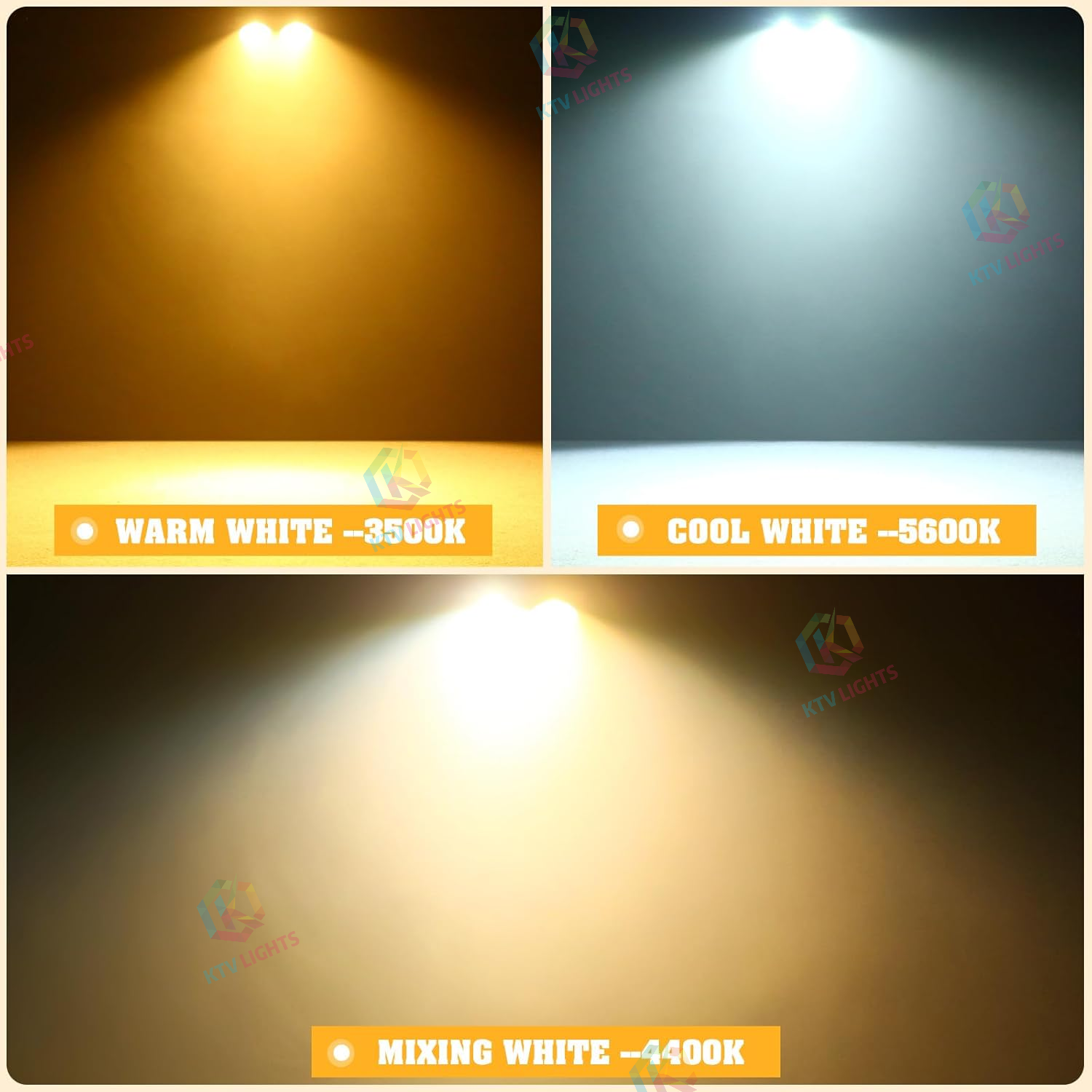 200W COB DMX Voice-Controlled LED Par Light - P67