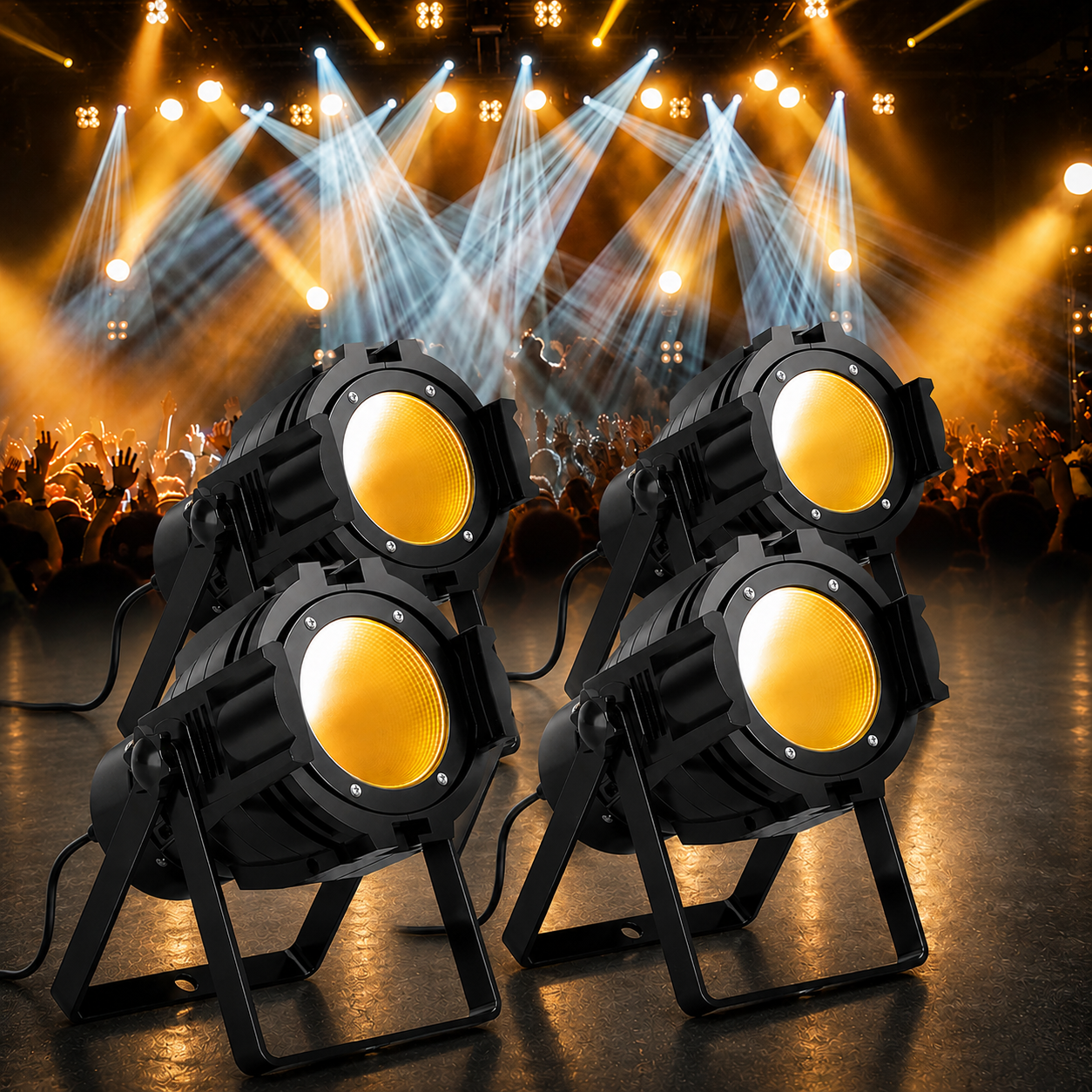 KTVLIGHTS 80W COB LED White/Warm White Stage PAR Spotlight-P39