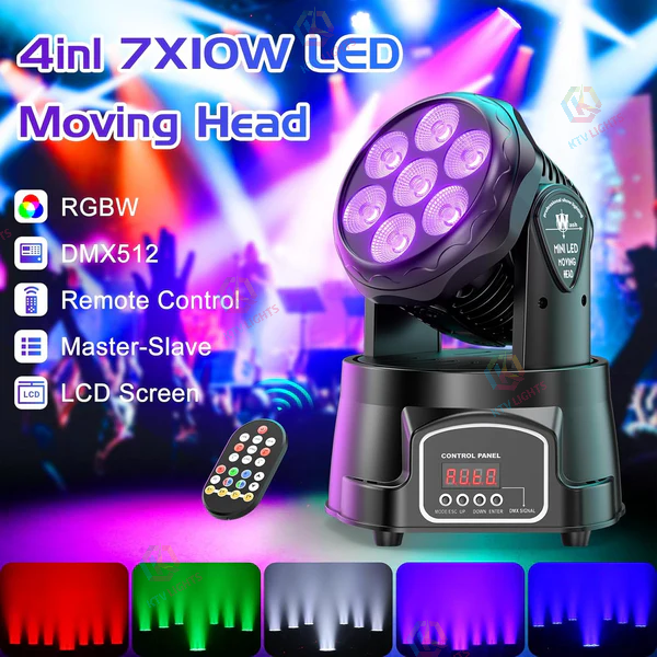 7x10W Moving Head Color Washing Light - P9
