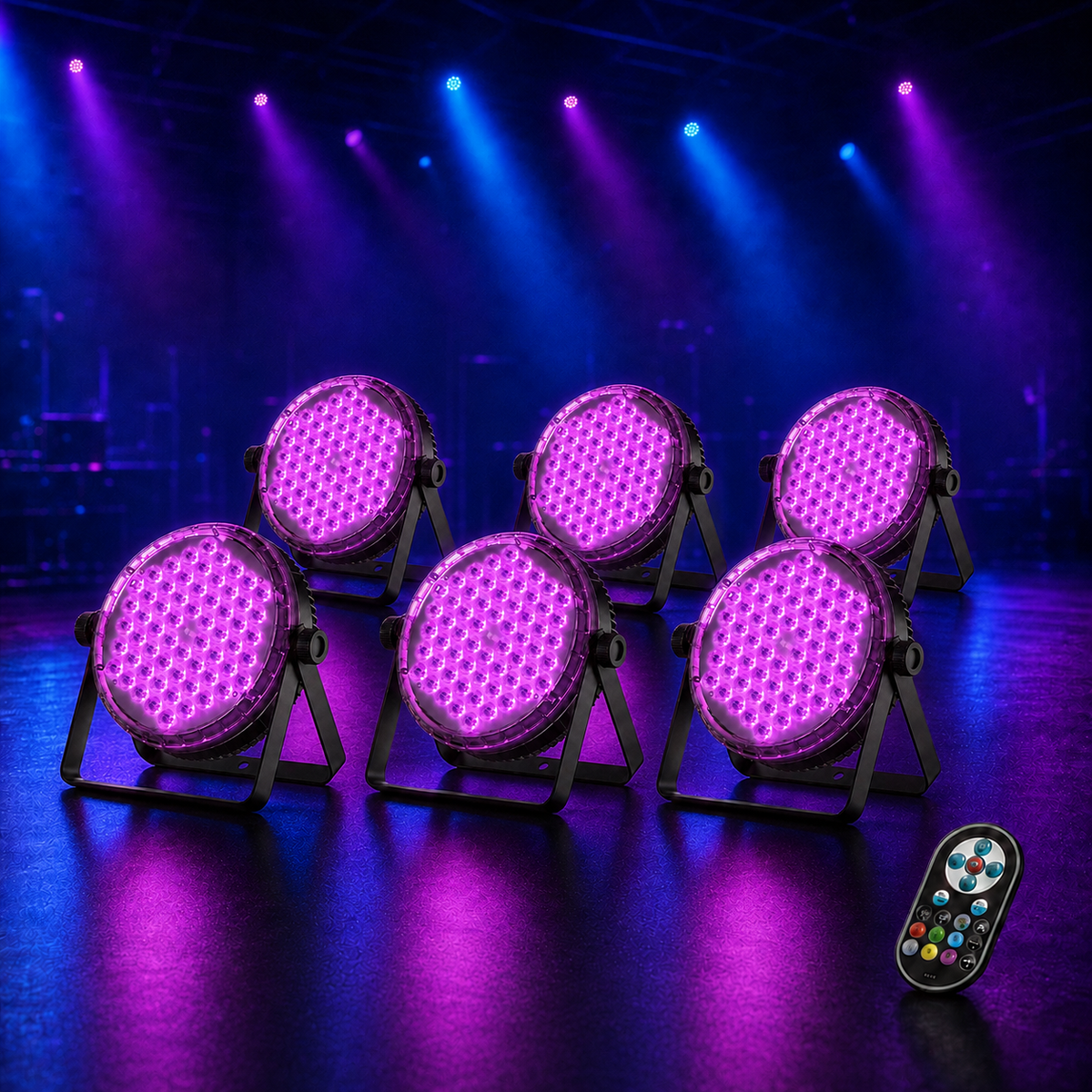 KTVLIGHTS 120W 60-LED RGBW 4-in-1 Stage Light-P62