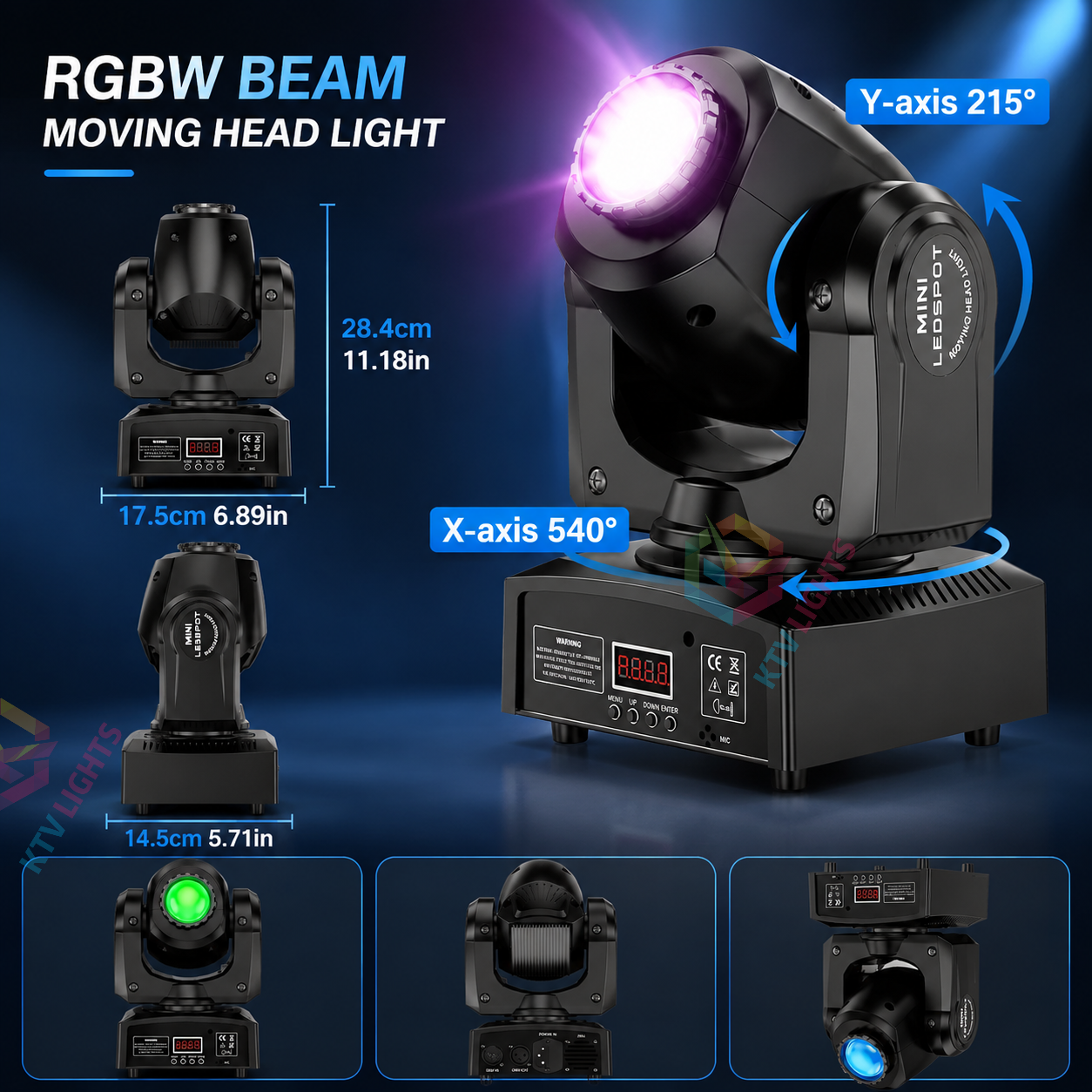 RGBW Beam Moving Head Light-E18