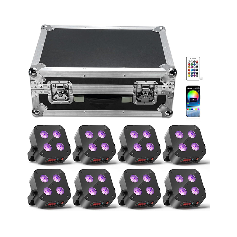 72W RGBWA UV APP Rechargeable PAR Lamp - P13