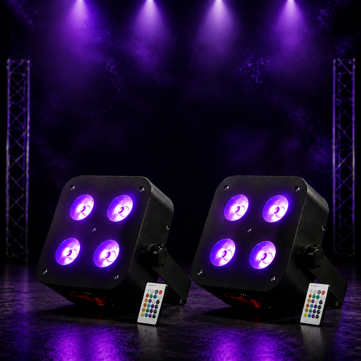 KTVLIGHTS 72W RGBWA UV APP Rechargeable LED PAR Light-P13