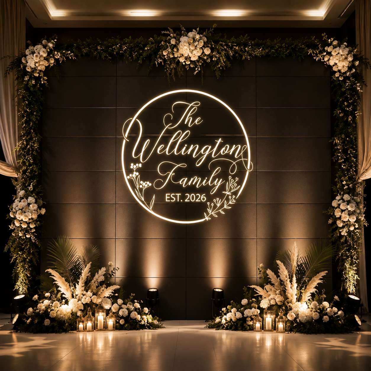 Custom Wedding Gobo Projector Light for Names & Dates-S47