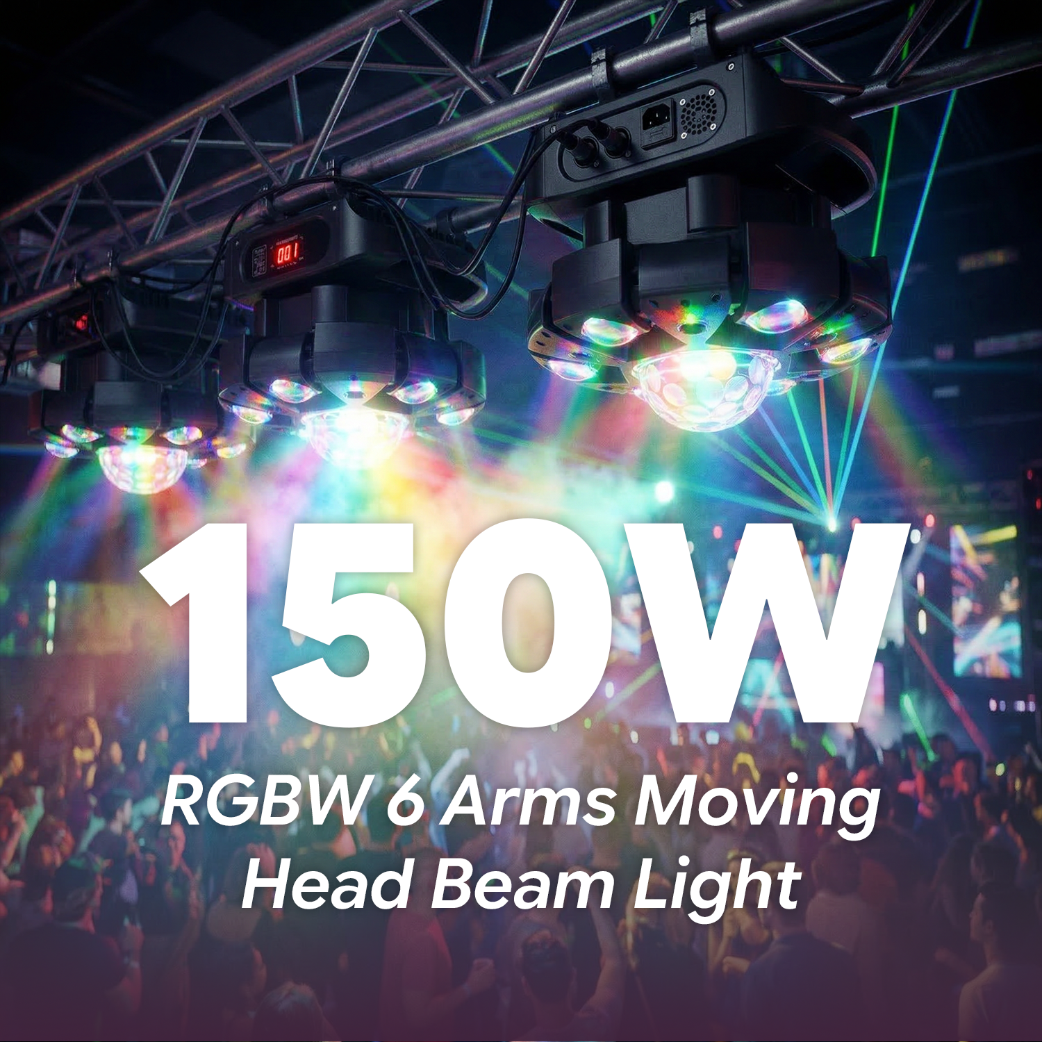 LED Six-Arm Moving Magic Ball Light-E74