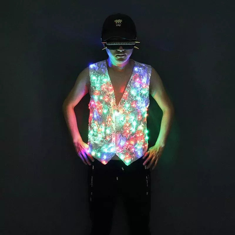 Colorido colete luminoso de LED-M5