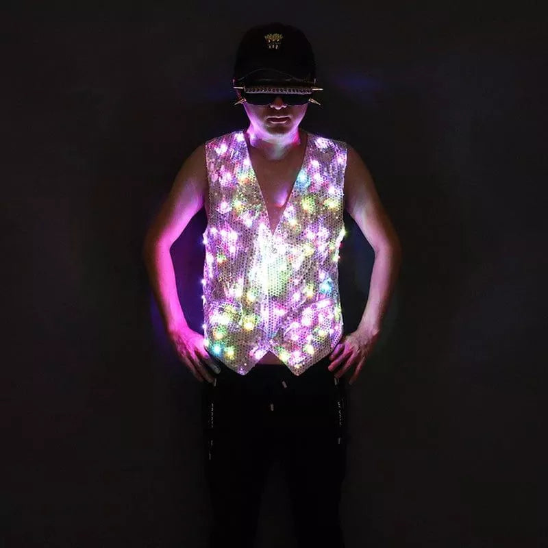 Colorido colete luminoso de LED-M5