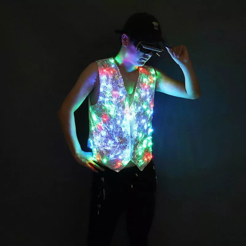 Colorido colete luminoso de LED-M5