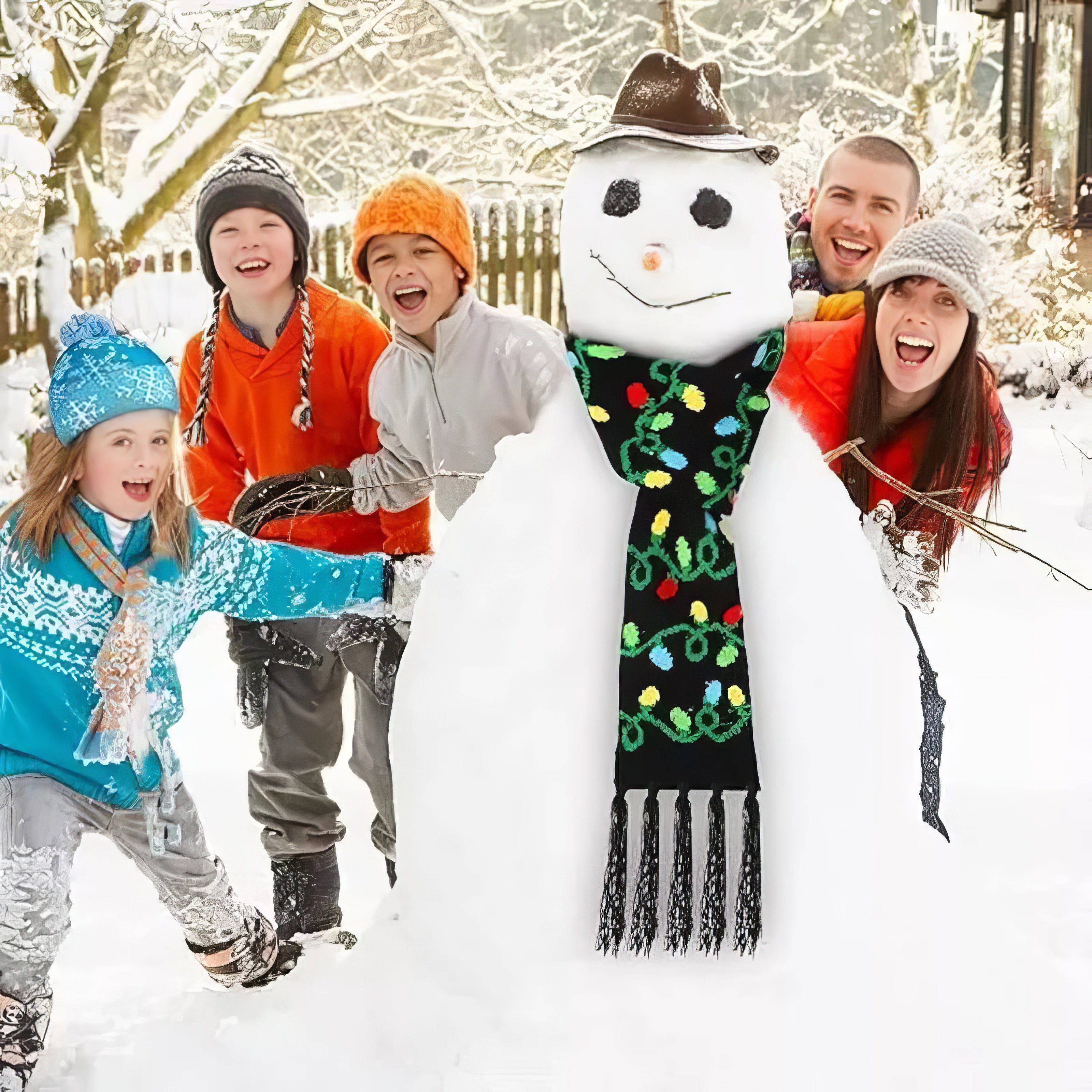 Christmas LED Beanie Hat & Scarf-M35