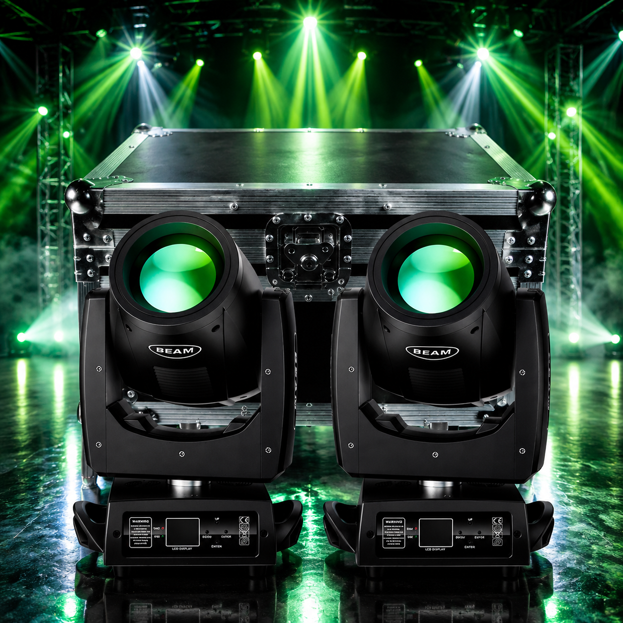 KTVLIGHTS 230W 7R Beam Moving Head Light with 24 Prism Effects-E21