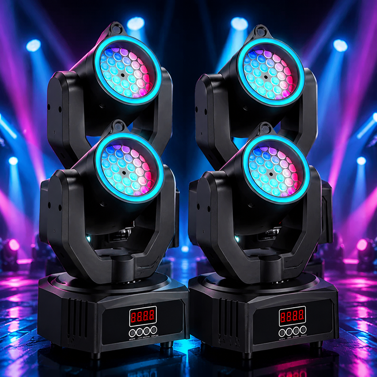KTVLIGHTS Mini 30W Moving Head Light Spot Beam DJ Stage Lighting - E40
