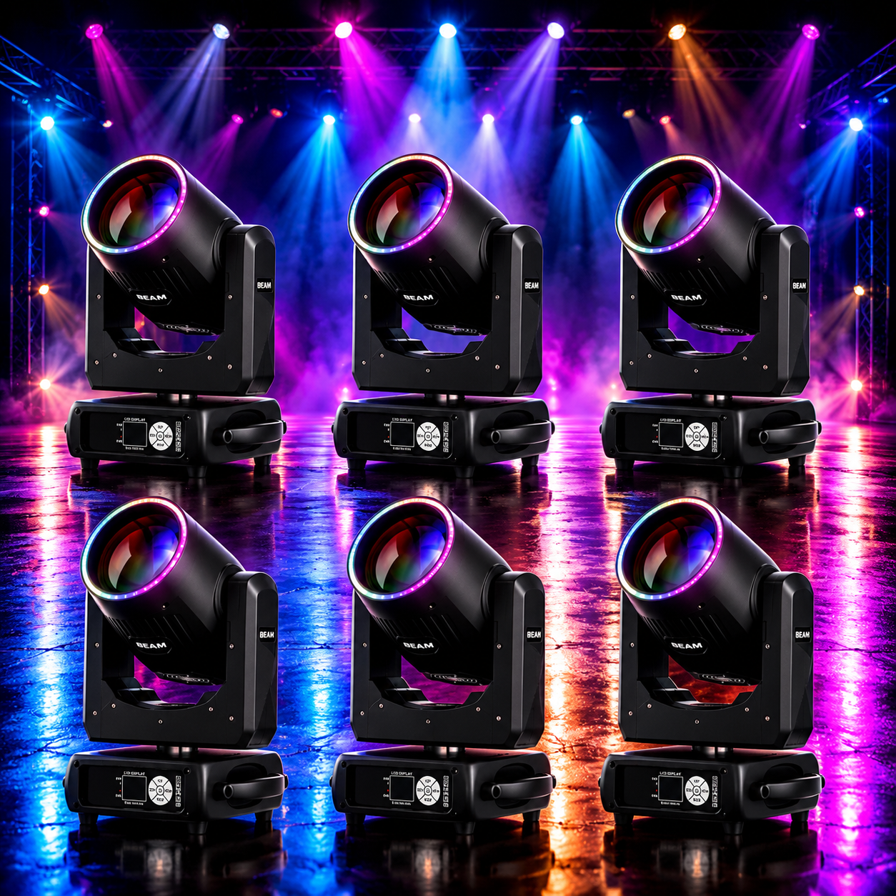 KTVLIGHTS 295W 14R Moving Head Light with 48 Prism for DJ Stage-E48