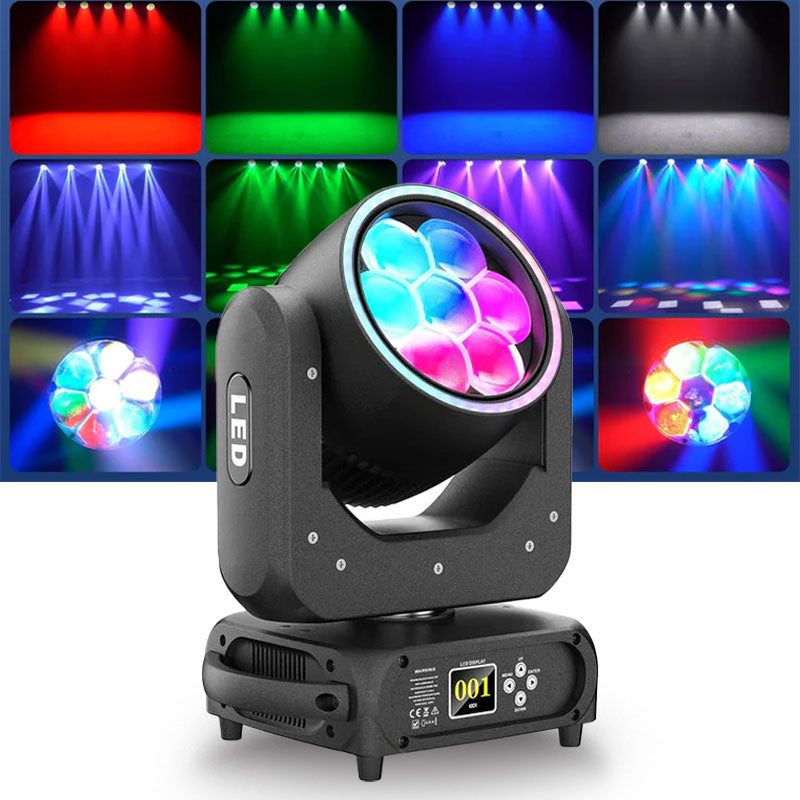 7x40W RGBW LED Zoom Moving Head Light - E63