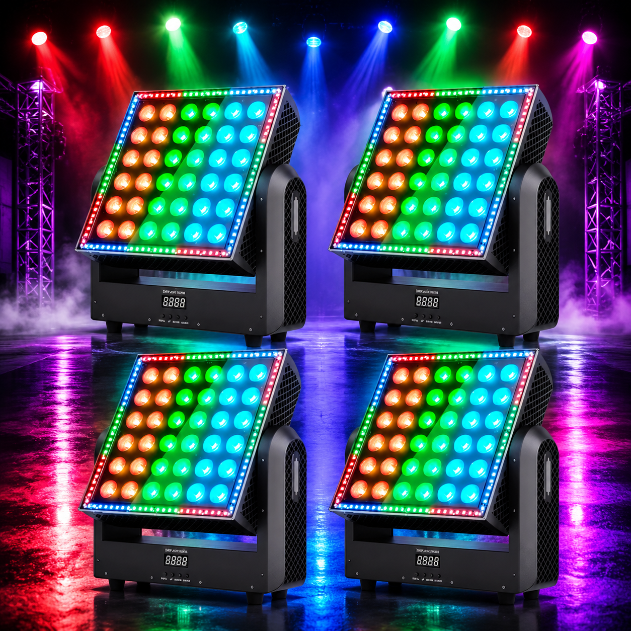 KTVLIGHTS 200W LED Strobe Moving Head Light RGBW DJ Lighting-E66