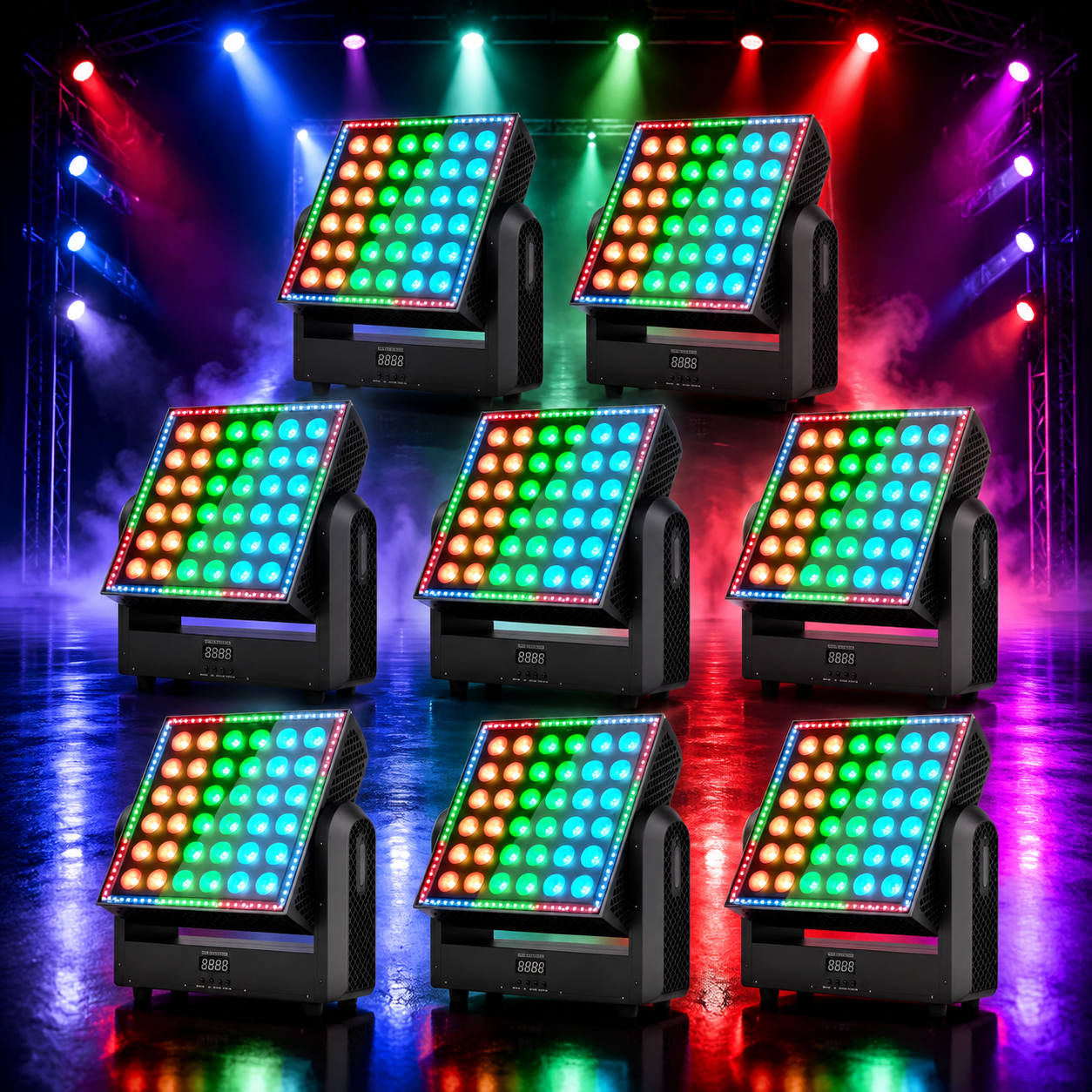 KTVLIGHTS 200W LED Strobe Moving Head Light RGBW DJ Lighting-E66