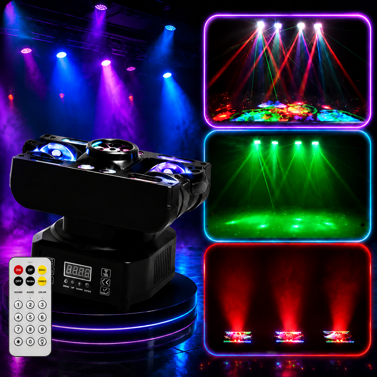 KTVLIGHTS RGB Laser DJ Stage Light for Club & Bar-E90
