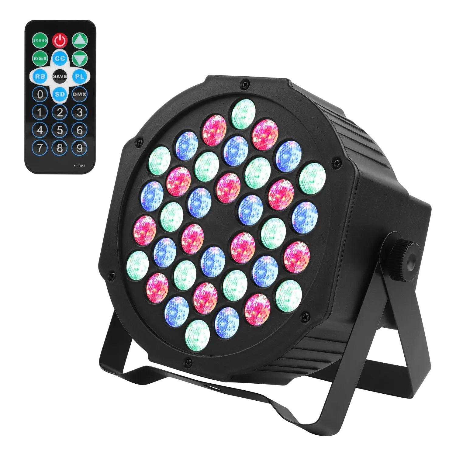 72W 36 LED RGB voice controlled DMX controlled par light - Ktvlights