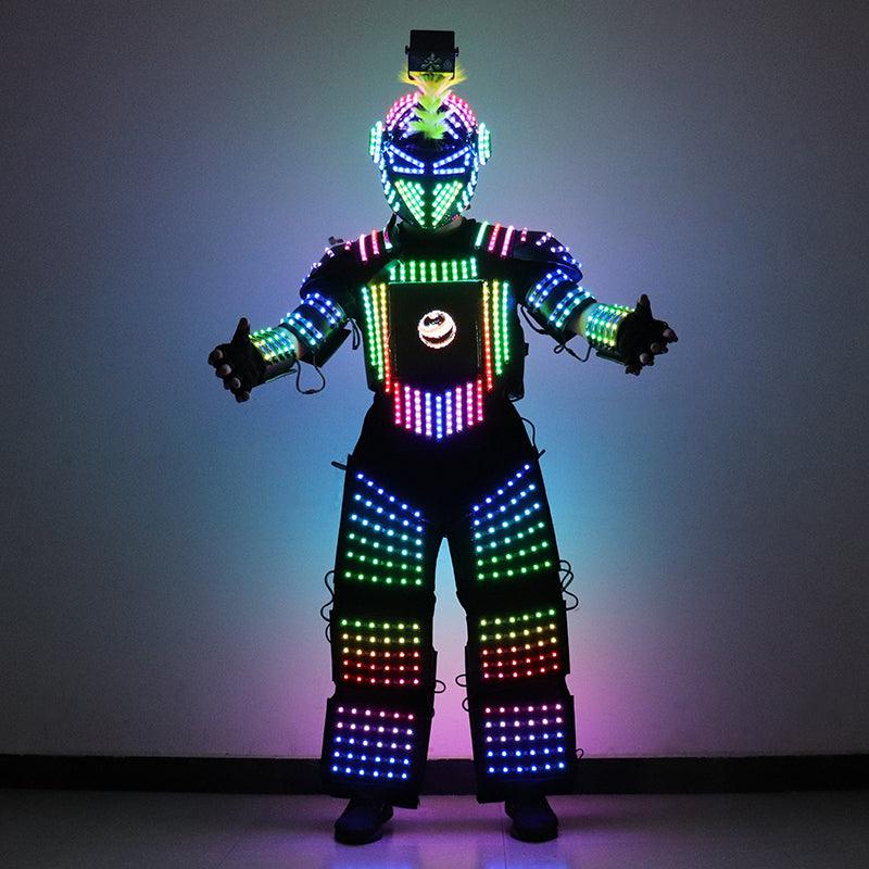 Full Color Pixel LED Robot Suit Costume - Ktvlights