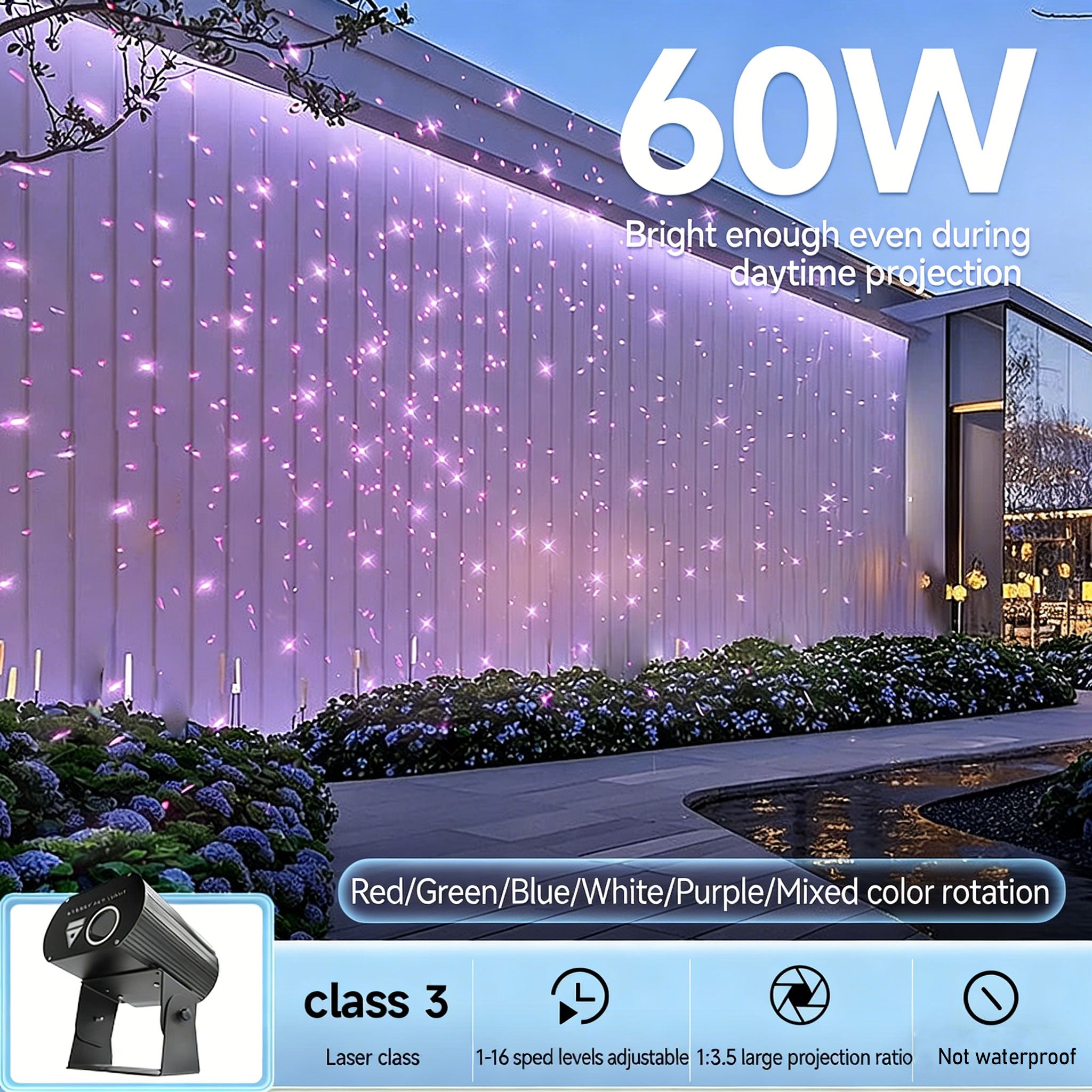 Dynamic Firefly Starry Sky Laser Projector-B49