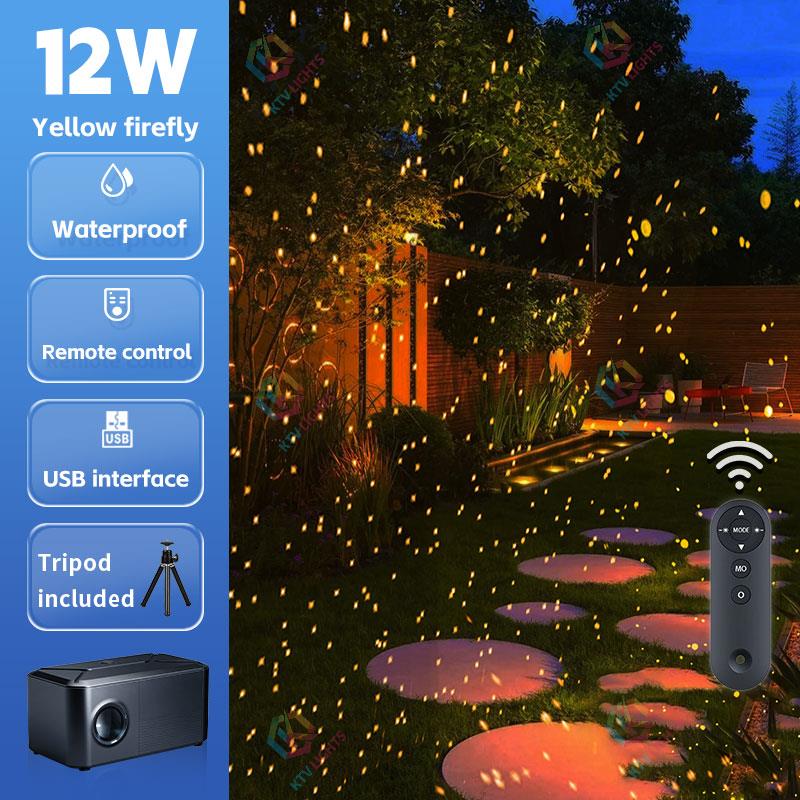 LED Dynamic Firefly Lawn Outdoor Starry Sky Projector Light-B43