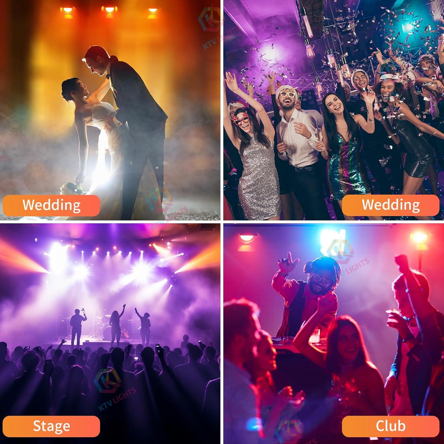 200W LED PAR Light 6-in-1 COB Spotlight-P35