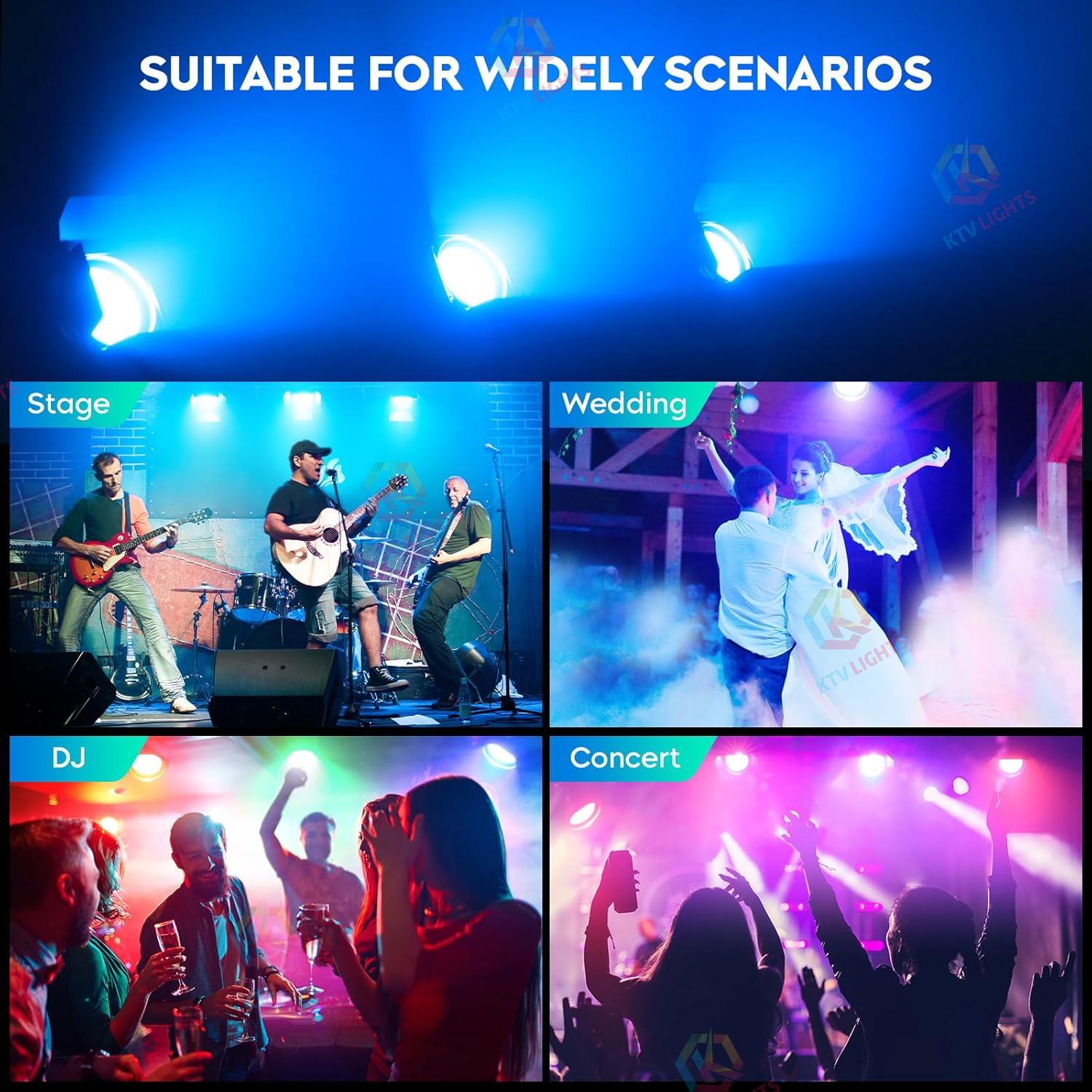 200W LED PAR Light 6-in-1 COB Spotlight-P35