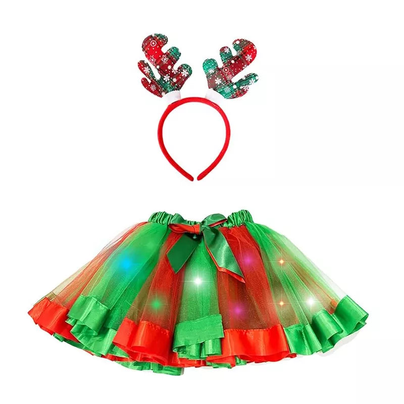 Halloween Pumpkin Led Light up Tutu Ballet Stage Show Kindergarten Skirts-M53