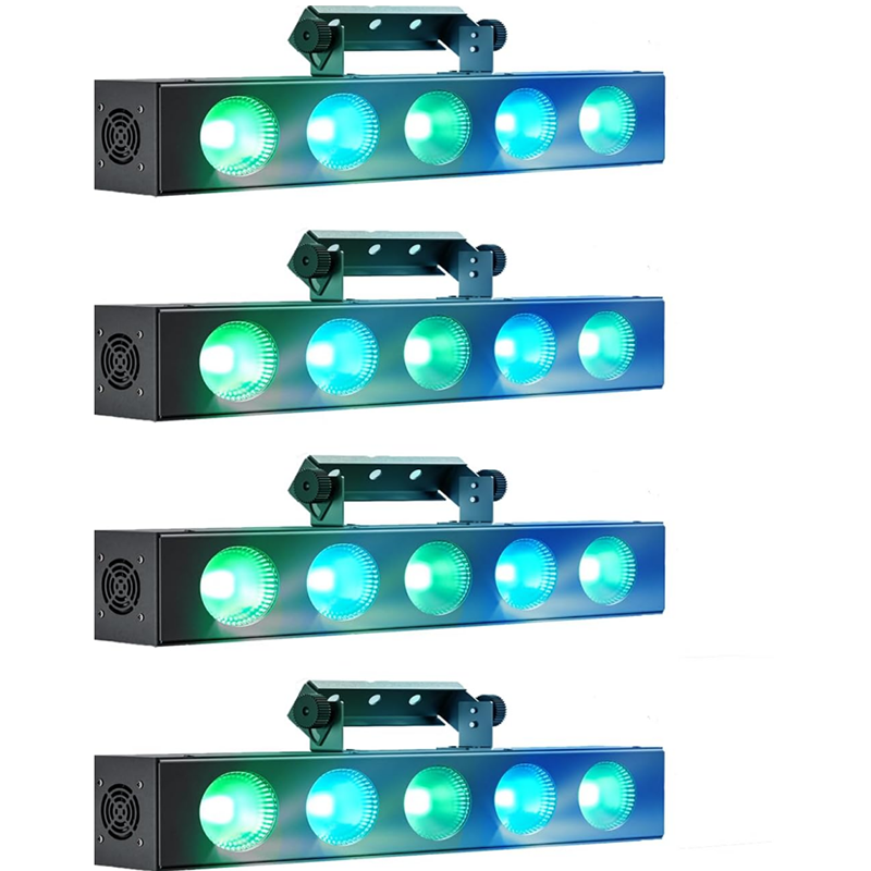 5-Eye 5X12W RGBW 4In1 Cob LED Wall Washer Light-X19