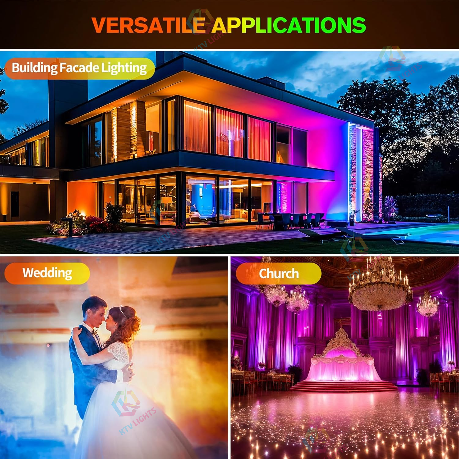 60w Mini LED Strobo RGB 3em1 Lavadora de Parede-X21