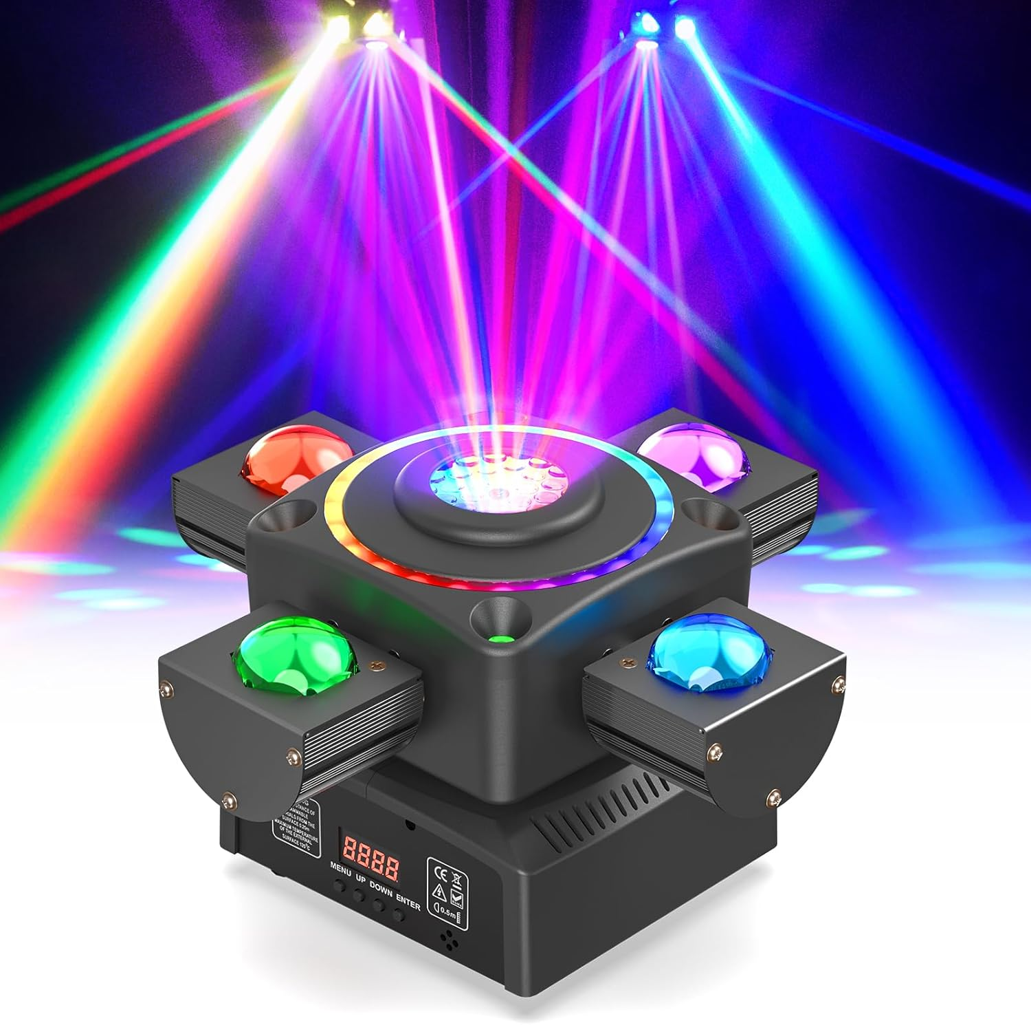 140W 4-in-1 Four-Arm Moving Head Light - E12