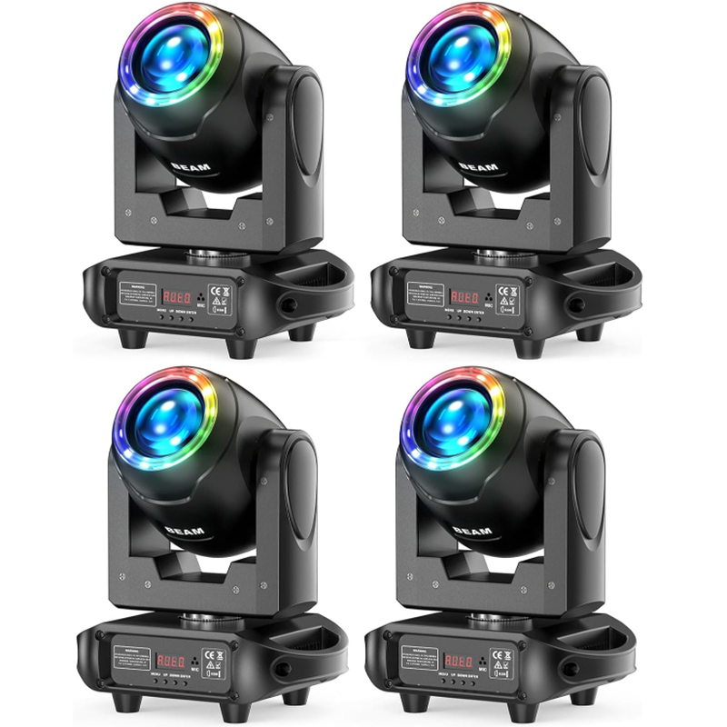 100W LED Rainbow Effect Light 8 GOBOs 8 Colors 6 Prism Moving Head Light - E44