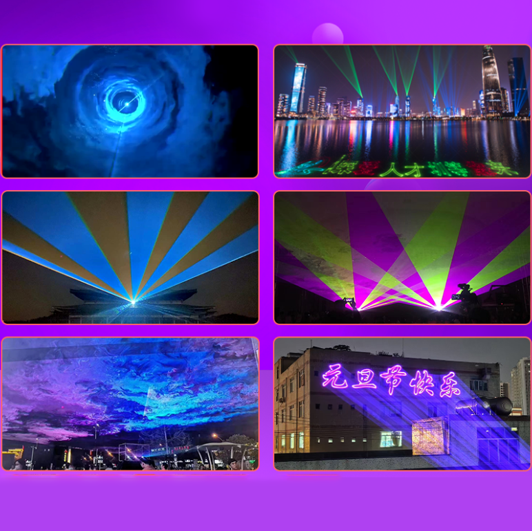 18W New Six-Eye Full-Color Scanning Laser Light - B37