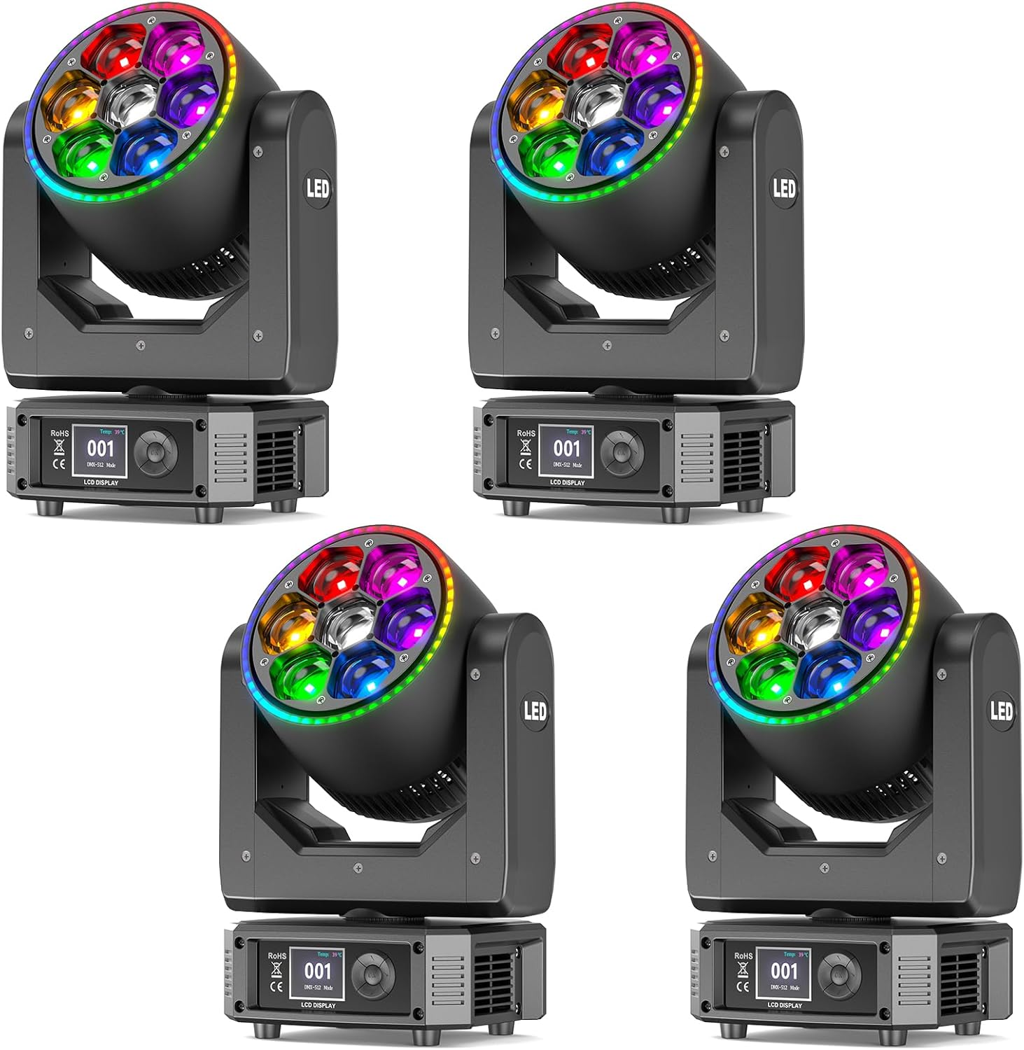 300W 4-in-1 Bee Eye Moving Head Light-E29