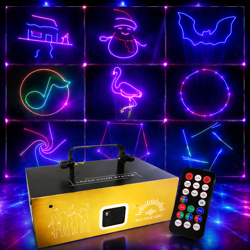 KTVLIGHTS 3W Sound-Activated Animation Laser Light for DJ Stages-A27 KTVLIGHTS 3W Sound-Activated Animation Laser Light for DJ Stages-A27