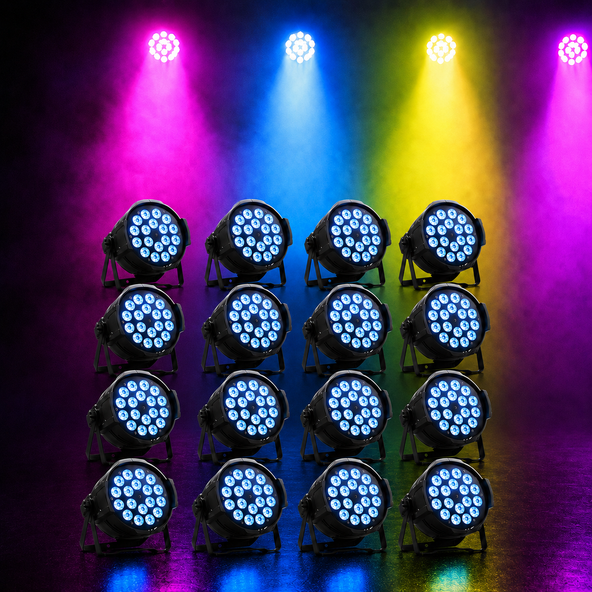 KTVLIGHTS 180W RGBW 4-in-1 LED PAR Light for DJ Stage Events-P3