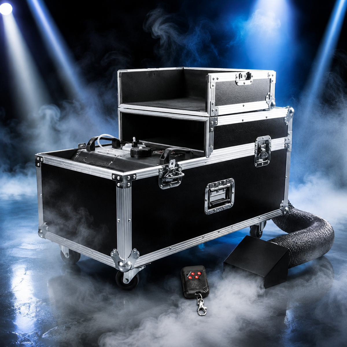 KTVLIGHTS Dual-Tube Low-Lying Fog Machine for Weddings & Events-Y23