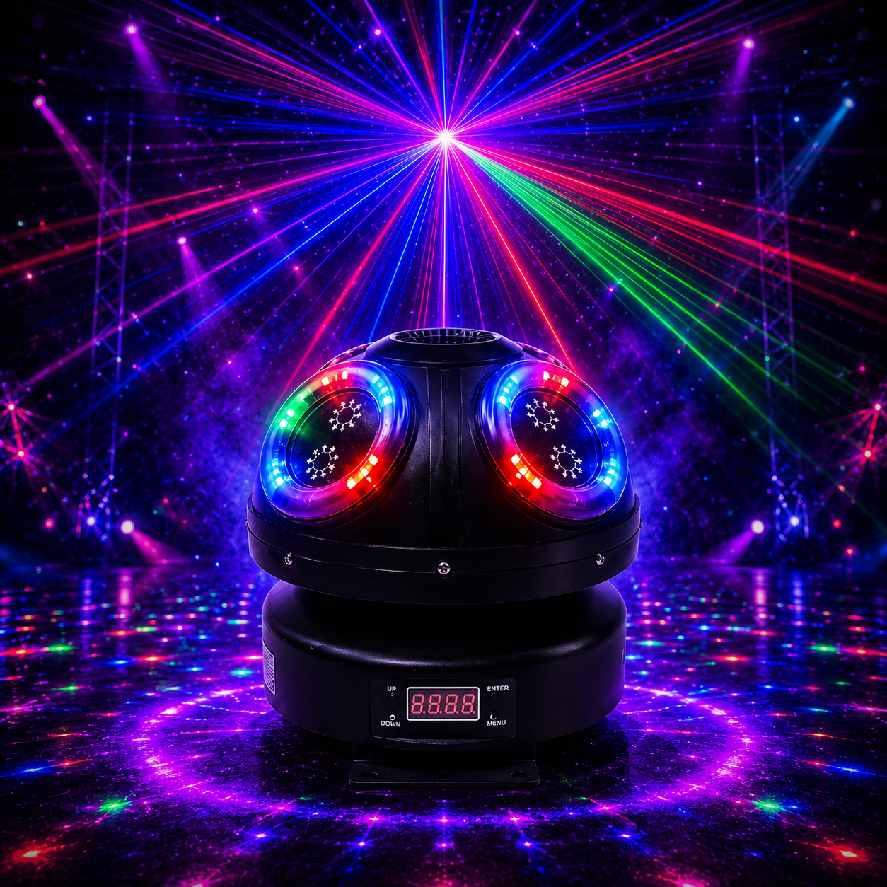 KTVLIGHTS Mushroom Laser Moving Head Light for DJs & Party Events-E13
