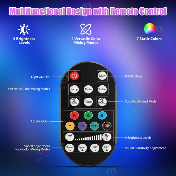 60W 9LEDs RGBW-Wall Washer-X6