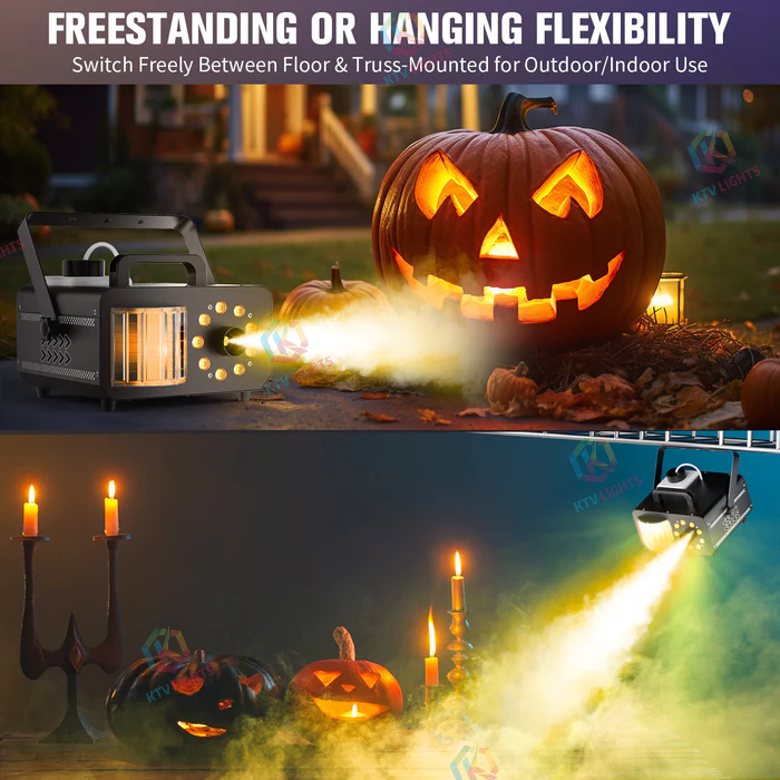 1200W RGB 9 LED Magic Ball Effect Smoke Machine-Y7