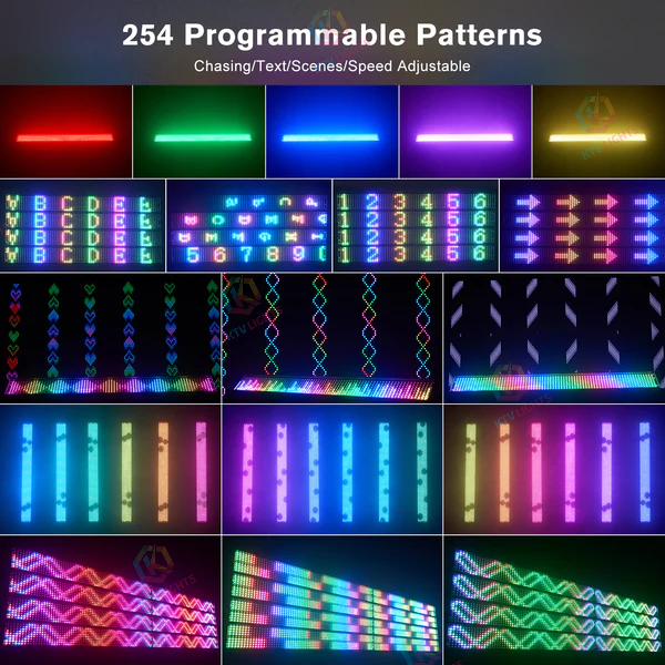 New 666 LED RGB Pixel Light Strip Strobe Light - X21