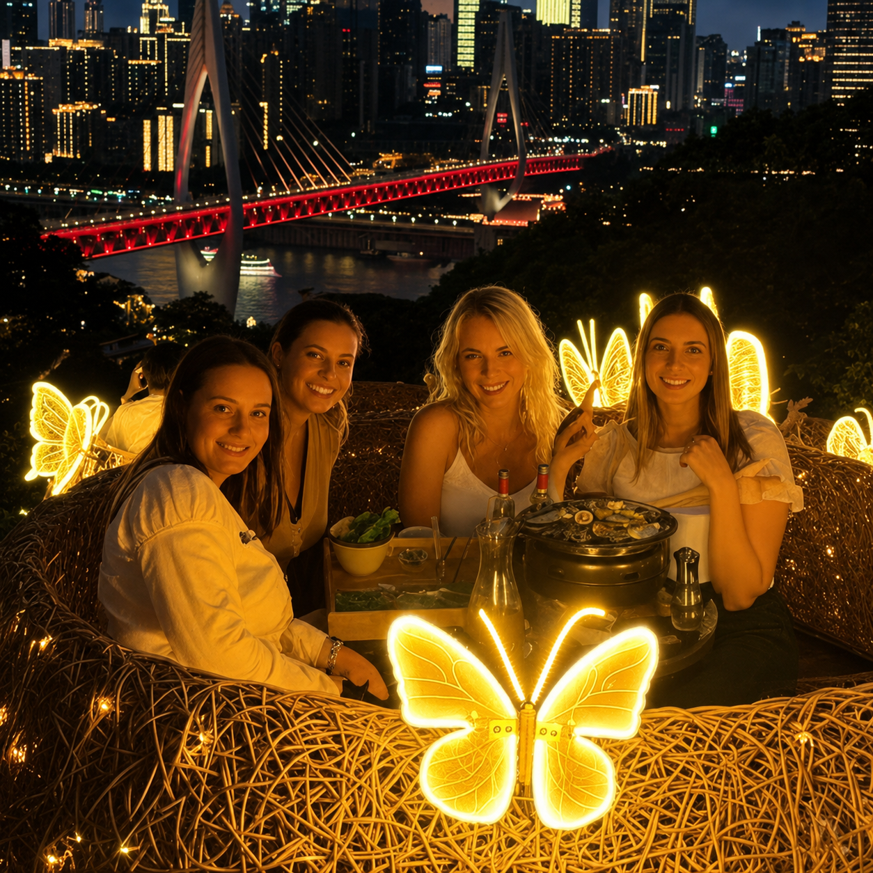 KTVLIGHTS 3D LED Butterfly Lights with Moving Wings for Garden